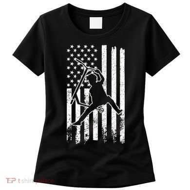 Scooter Stunt Us Flag Retro Scooter Boy Women's T-Shirt
