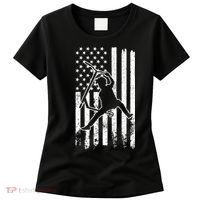 Scooter Stunt Us Flag Retro Scooter Boy Women's T-Shirt thumb 0