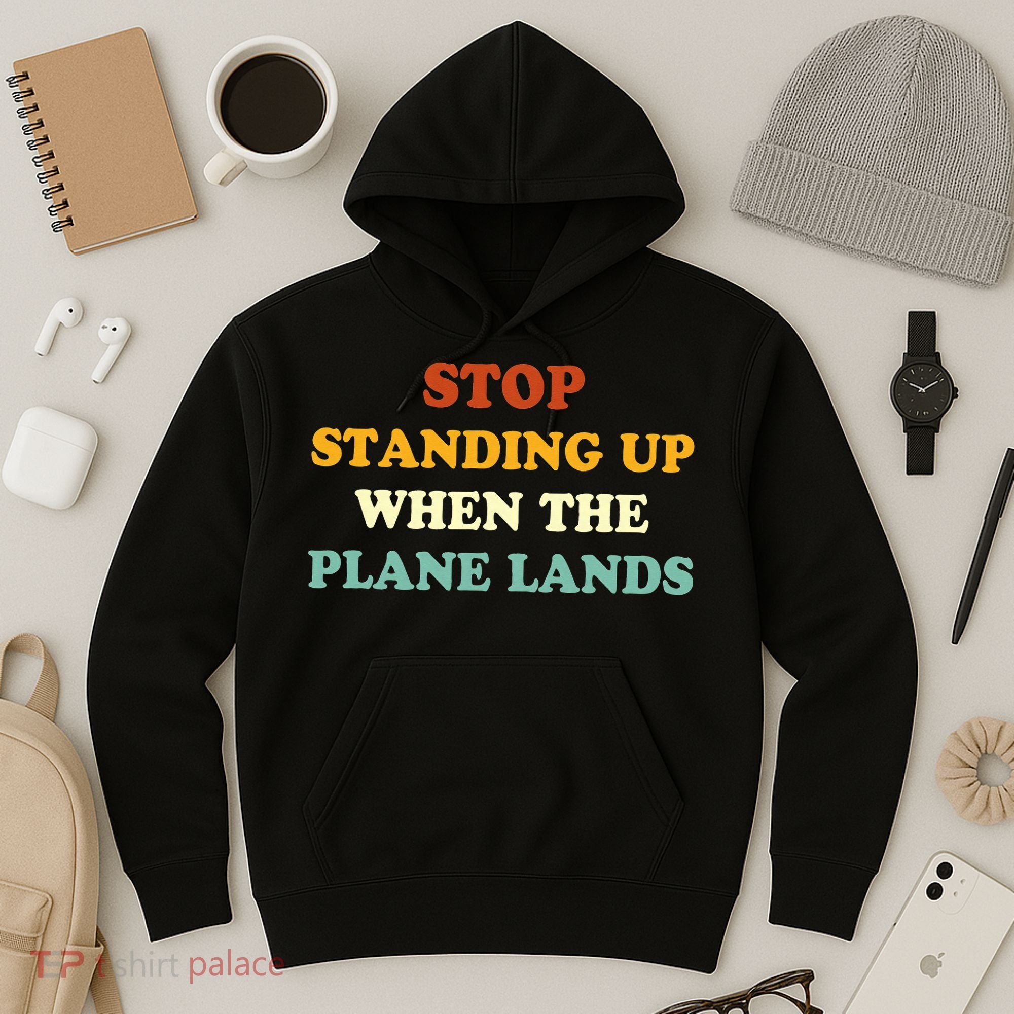 Stop Standing Up When The Plane Lands Hoodie