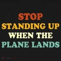 Stop Standing Up When The Plane Lands T-Shirt thumb 7