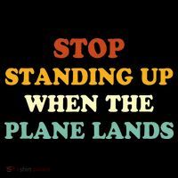 Stop Standing Up When The Plane Lands Women's T-Shirt thumb 6