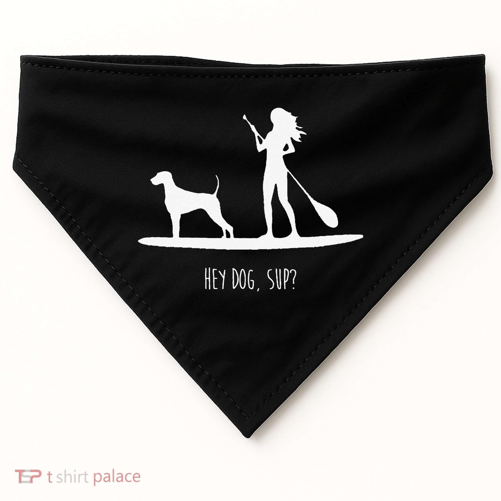 SUP Stand Up Paddle Board with Dog USA-Made Doggie Bandana