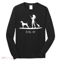 SUP Stand Up Paddle Board with Dog Long Sleeve Shirt thumb 0