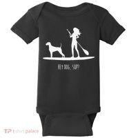 SUP Stand Up Paddle Board with Dog Baby Bodysuit thumb 0