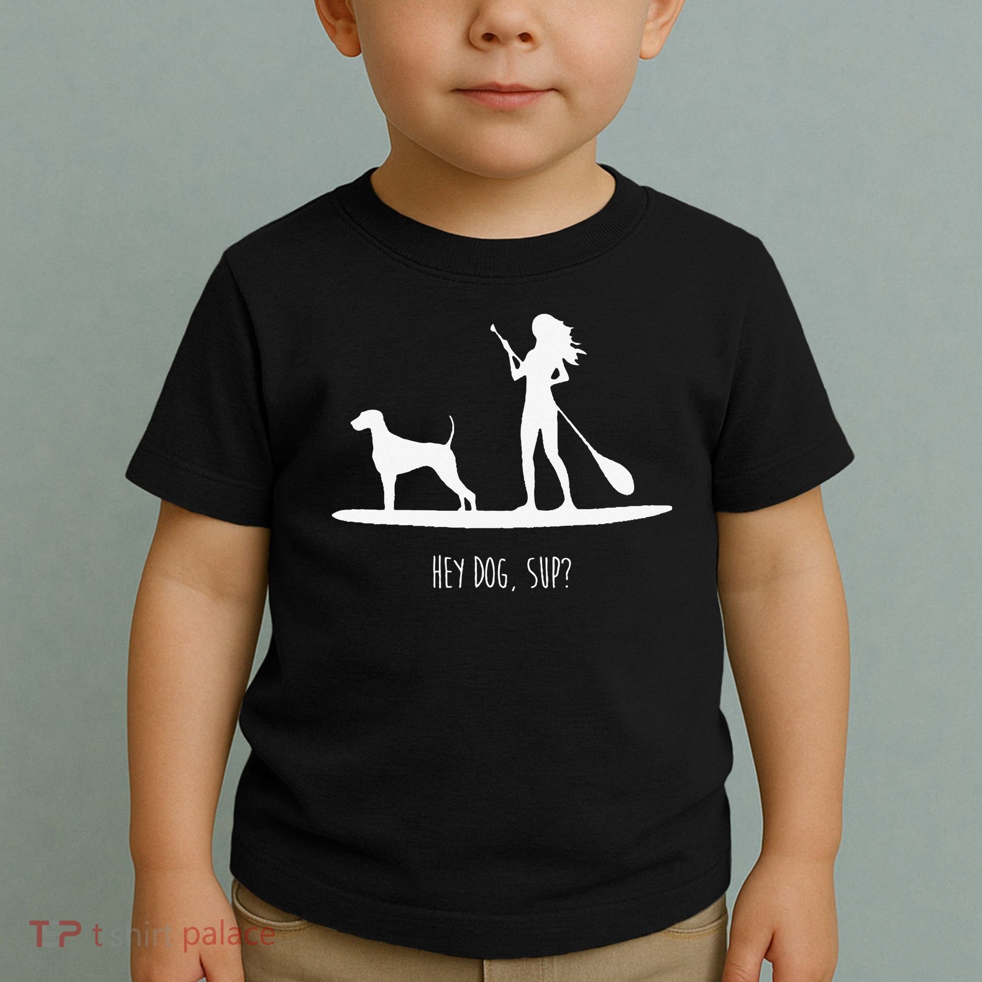SUP Stand Up Paddle Board with Dog Toddler T-Shirt