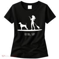 SUP Stand Up Paddle Board with Dog Women's T-Shirt thumb 0