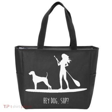 SUP Stand Up Paddle Board with Dog Tote Bag