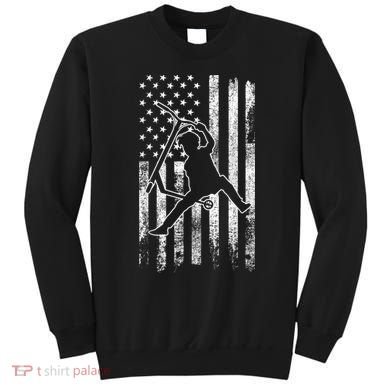 Scooter Stunt US Flag Retro Scooter Boys Sweatshirt