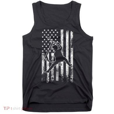 Scooter Stunt US Flag Retro Scooter Boys Tank Top