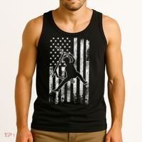 Scooter Stunt US Flag Retro Scooter Boys Tank Top thumb 3