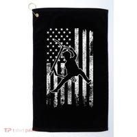 Scooter Stunt US Flag Retro Scooter Boys Golf Towel thumb 0