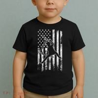 Scooter Stunt US Flag Retro Scooter Boys Toddler T-Shirt thumb 2