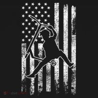 Scooter Stunt US Flag Retro Scooter Boys Women's T-Shirt thumb 6