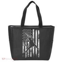 Scooter Stunt US Flag Retro Scooter Boys Tote Bag thumb 0