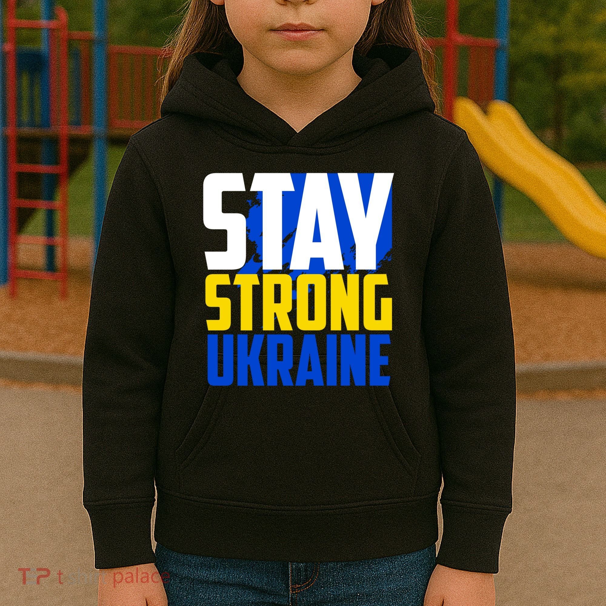 Stay Strong Ukraine Kids Hoodie