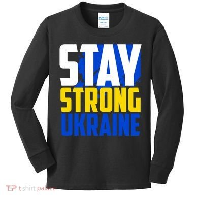 Stay Strong Ukraine Kids Long Sleeve Shirt