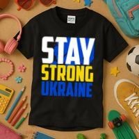 Stay Strong Ukraine Kids T-Shirt thumb 3