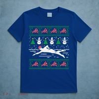 Swimmin Santa Ugly Christmas Sweater Sport Swim Swimmer Gift T-Shirt thumb 5