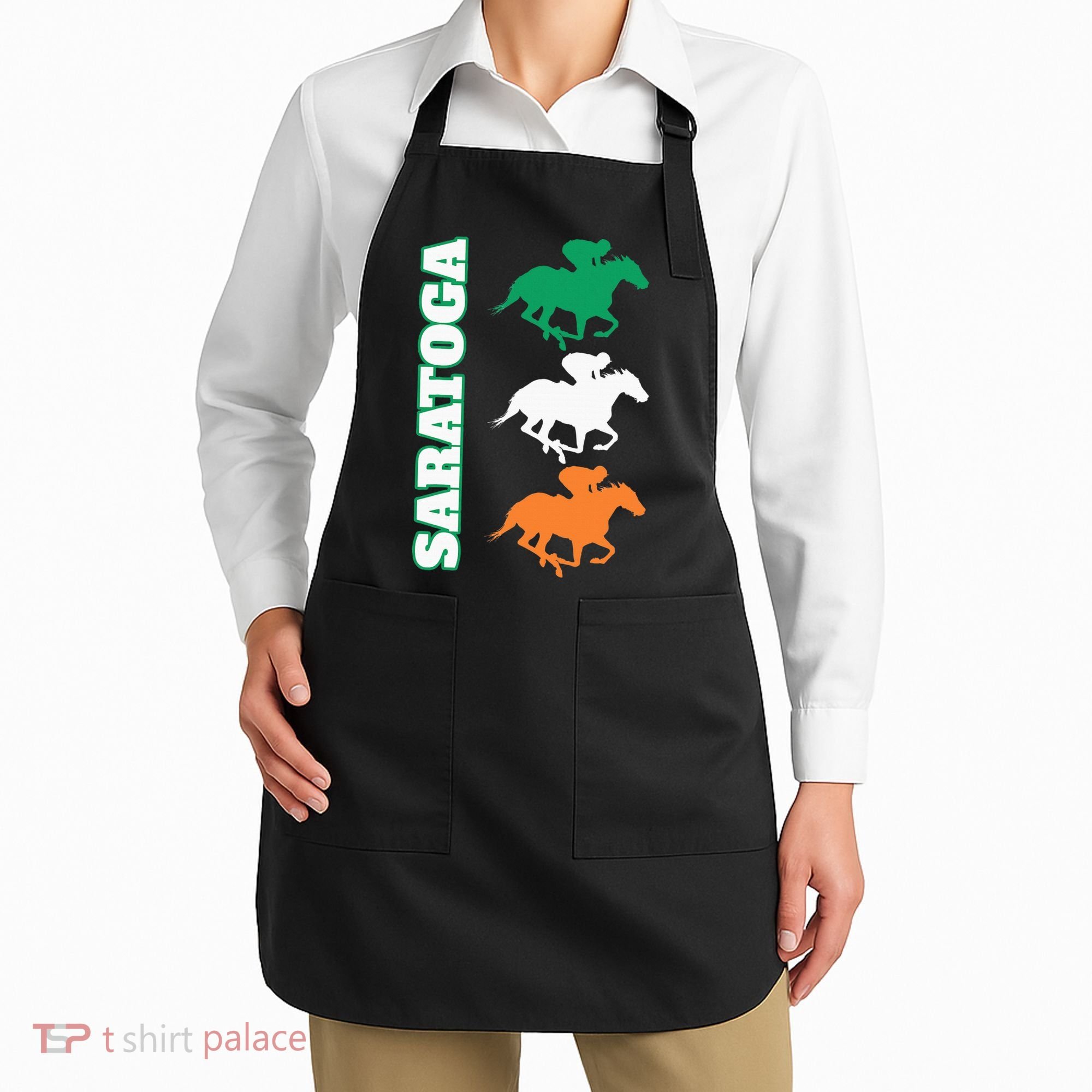 Saratoga Springs Upstate New York Horse Racing Apron