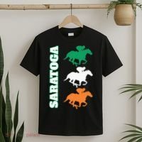Saratoga Springs Upstate New York Horse Racing T-Shirt thumb 2