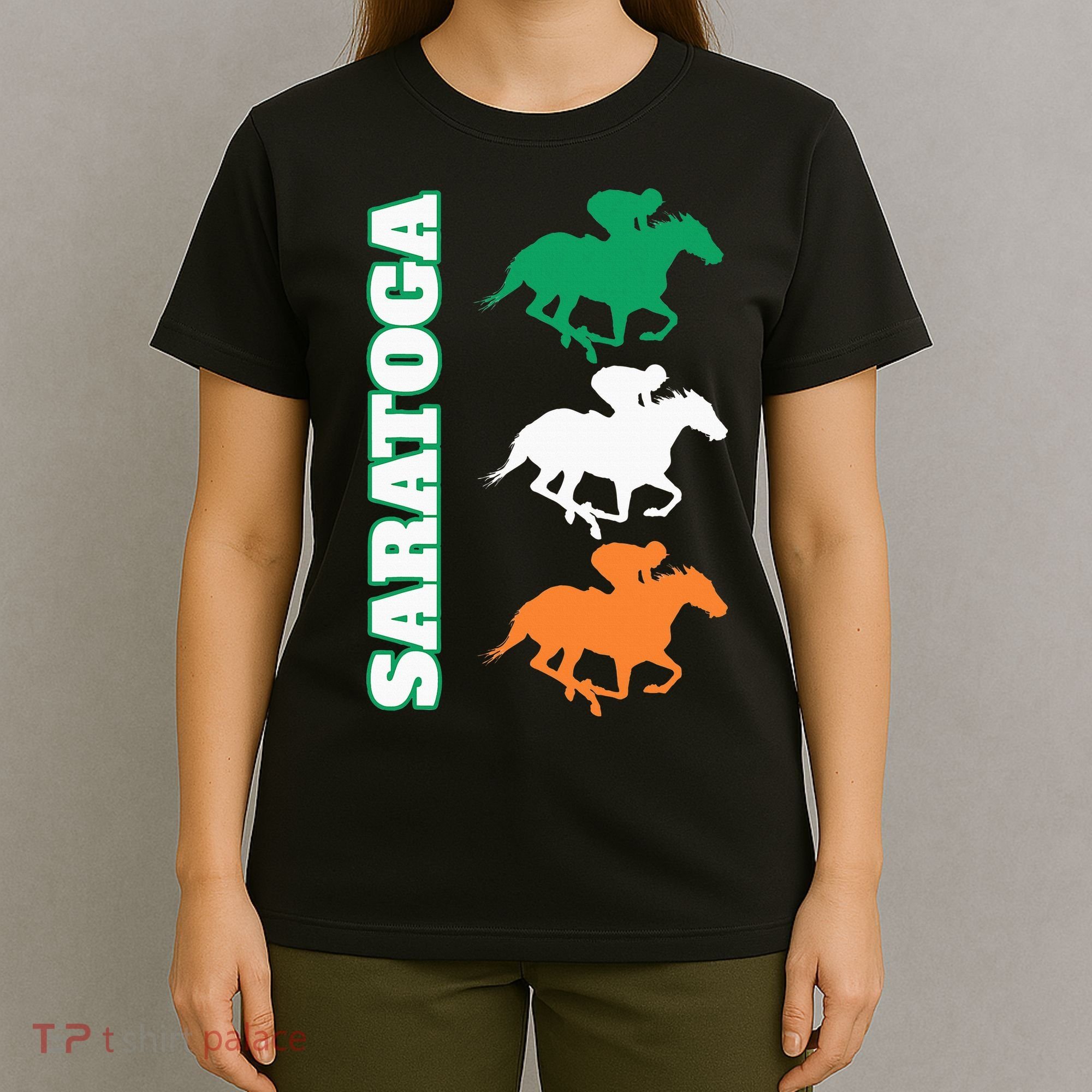 Saratoga Springs Upstate New York Horse Racing T-Shirt