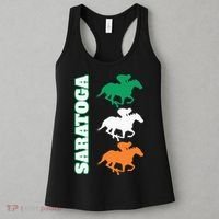 Saratoga Springs Upstate New York Horse Racing Women's Tank Top thumb 3