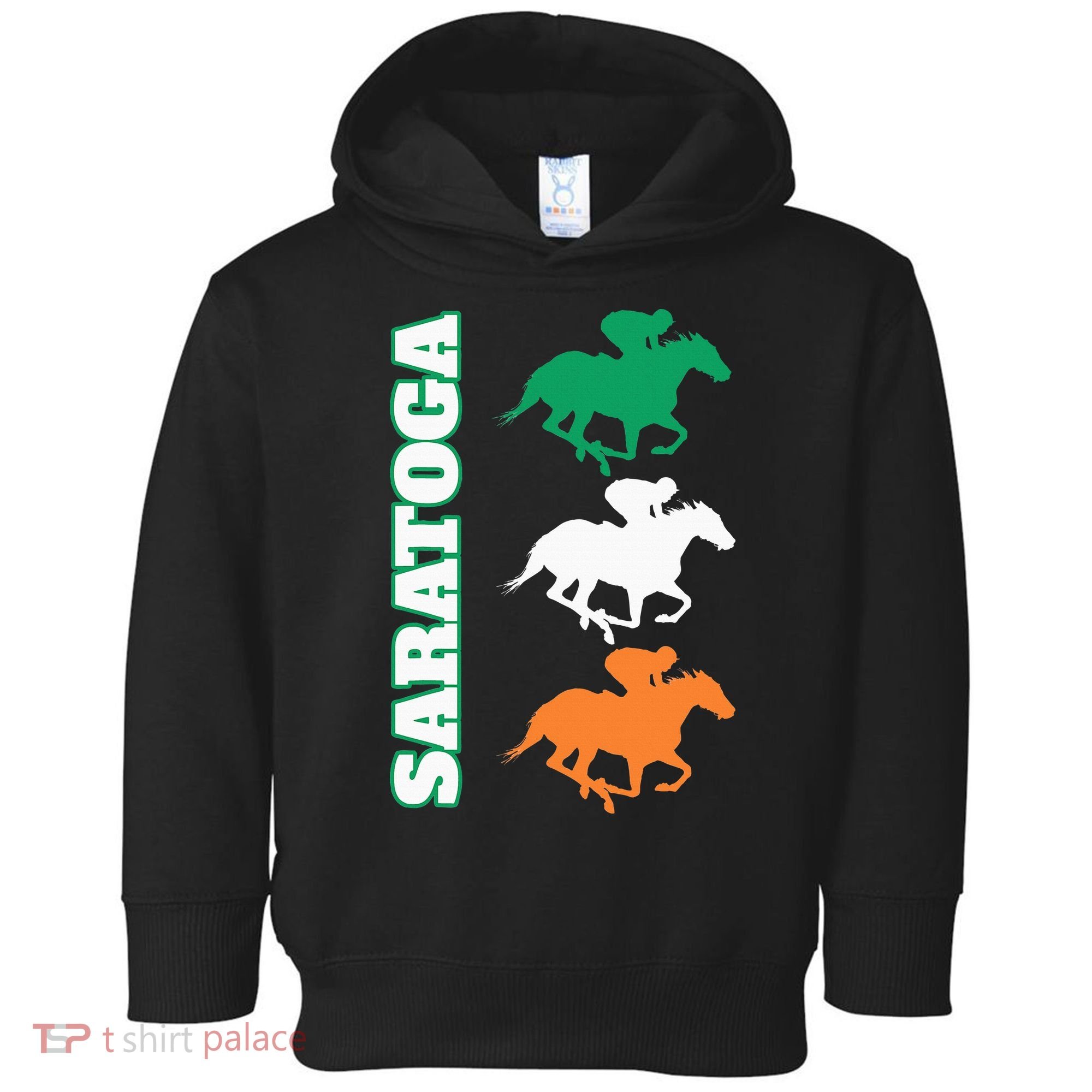 Saratoga Springs Upstate New York Horse Racing Toddler Hoodie