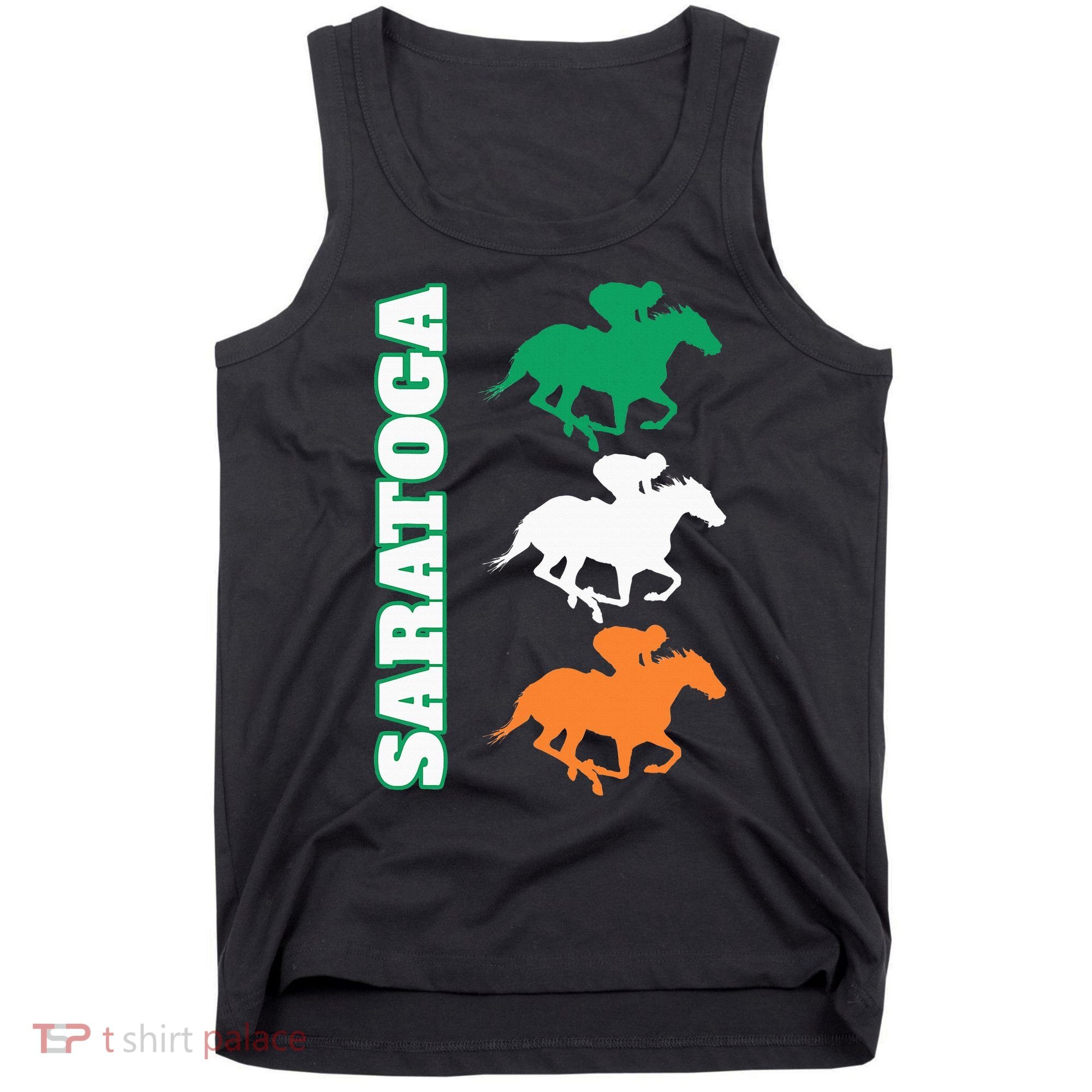 Saratoga Springs Upstate New York Horse Racing Tank Top