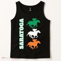 Saratoga Springs Upstate New York Horse Racing Tank Top thumb 2