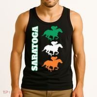 Saratoga Springs Upstate New York Horse Racing Tank Top thumb 3