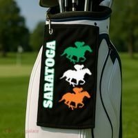 Saratoga Springs Upstate New York Horse Racing Golf Towel thumb 2