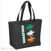 Saratoga Springs Upstate New York Horse Racing Tote Bag thumb 2