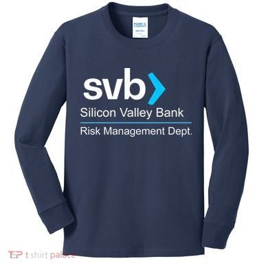 Svb Silicon Valley Bank Risk Management Dept Kids Long Sleeve Shirt