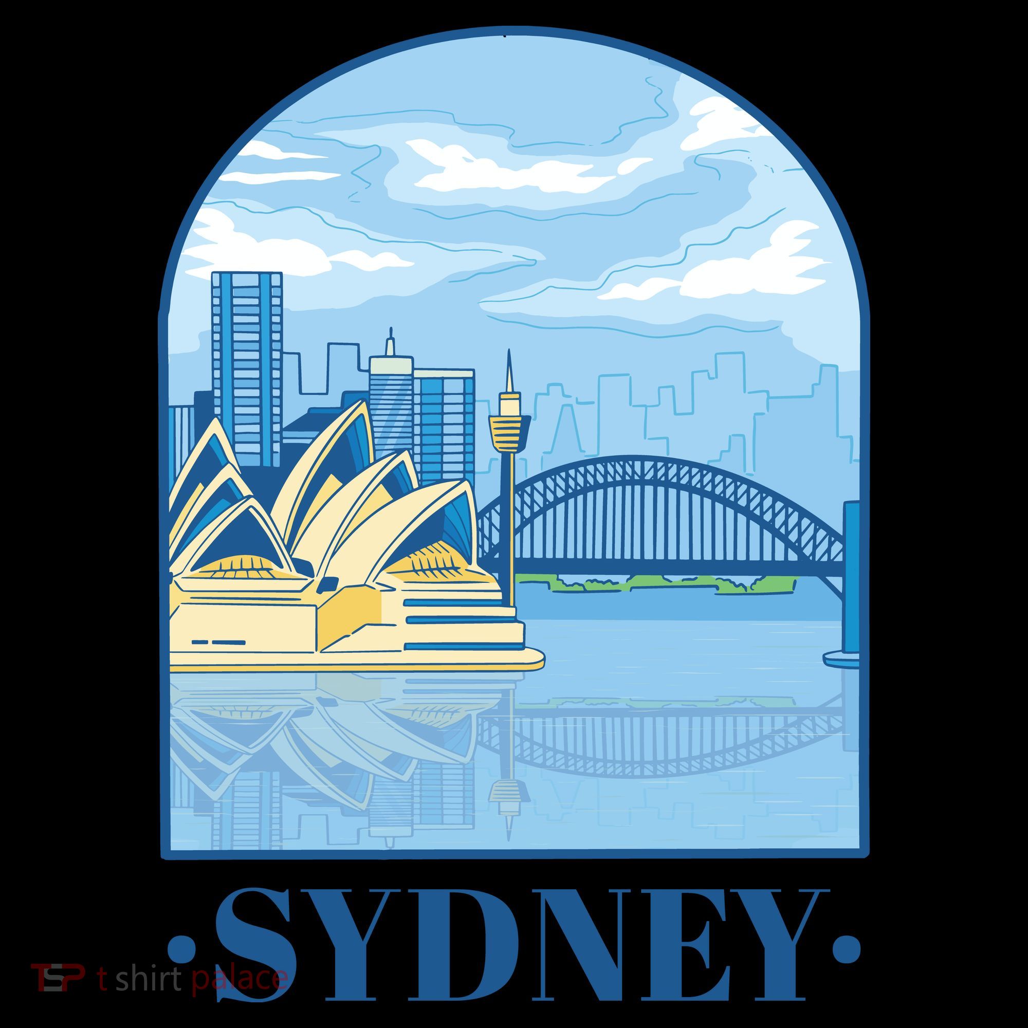 Sydney Skyline View Baby Bodysuit