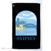 Sydney Skyline View Golf Towel thumb 0