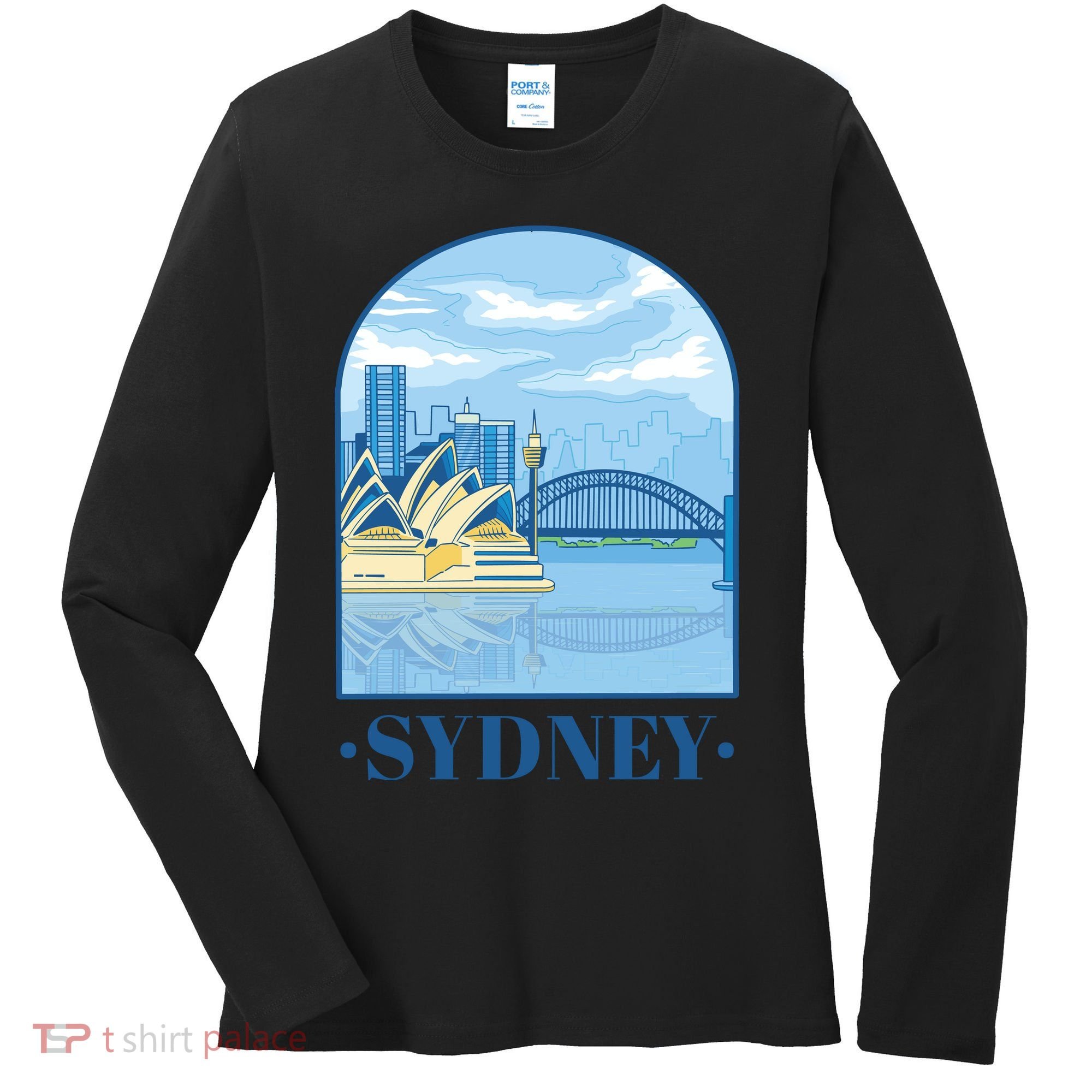 Sydney Skyline View Women's Long Sleeve Shirt
