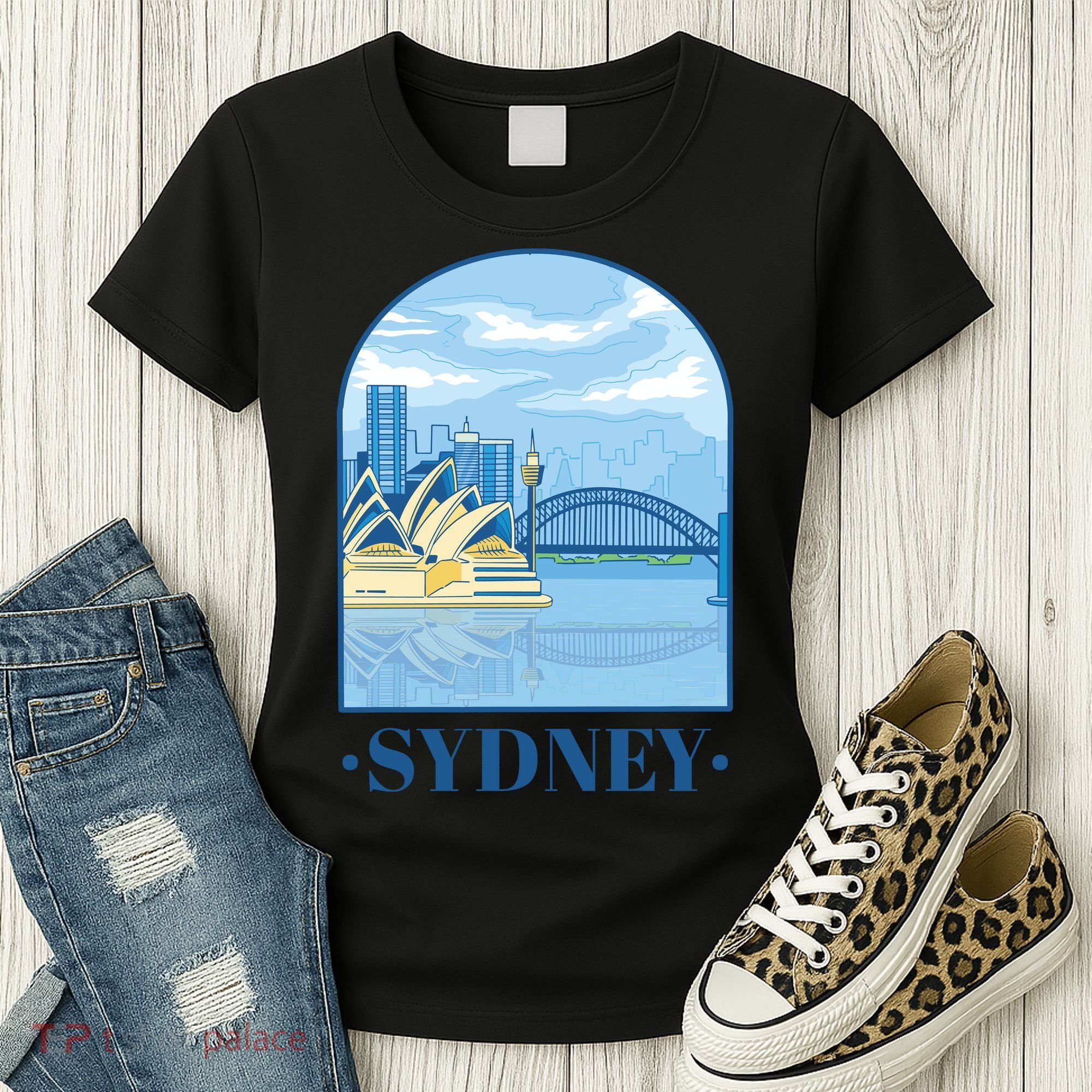 Sydney Skyline View Women's T-Shirt