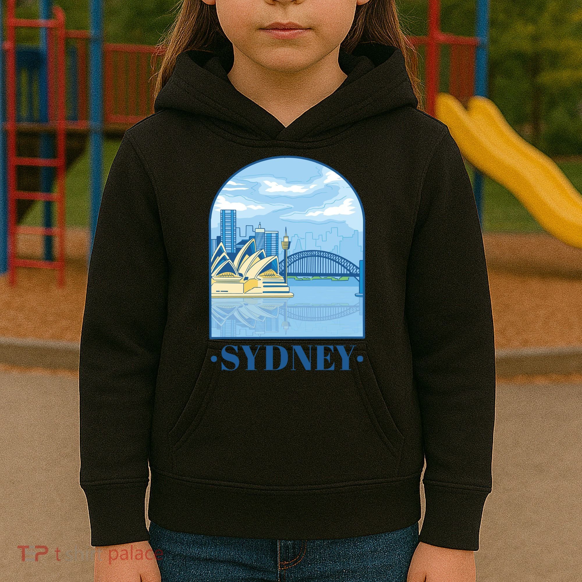 Sydney Skyline View Kids Hoodie