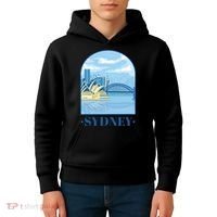 Sydney Skyline View Kids Hoodie thumb 4