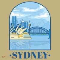 Sydney Skyline View Kids T-Shirt thumb 2