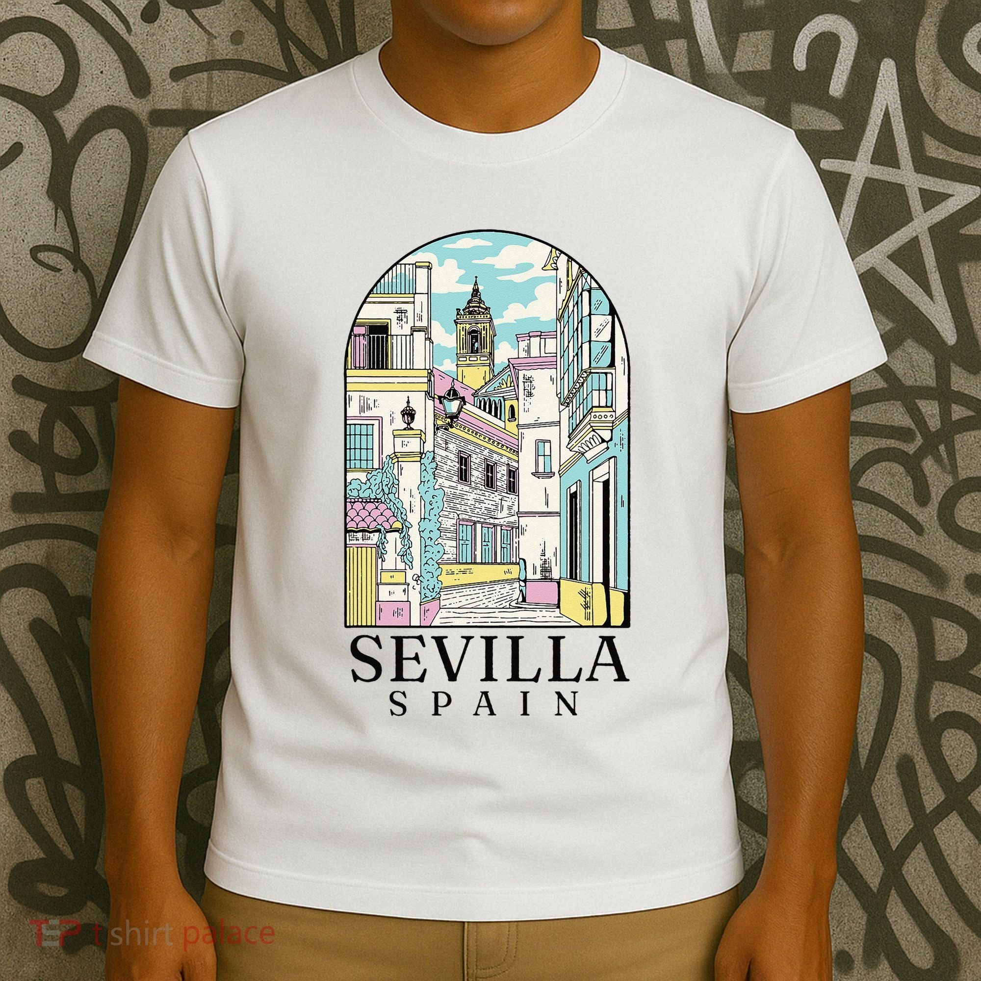 Sevilla Spain Vintage Retro Spanish Souvenir T-Shirt
