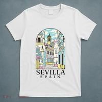 Sevilla Spain Vintage Retro Spanish Souvenir T-Shirt thumb 5