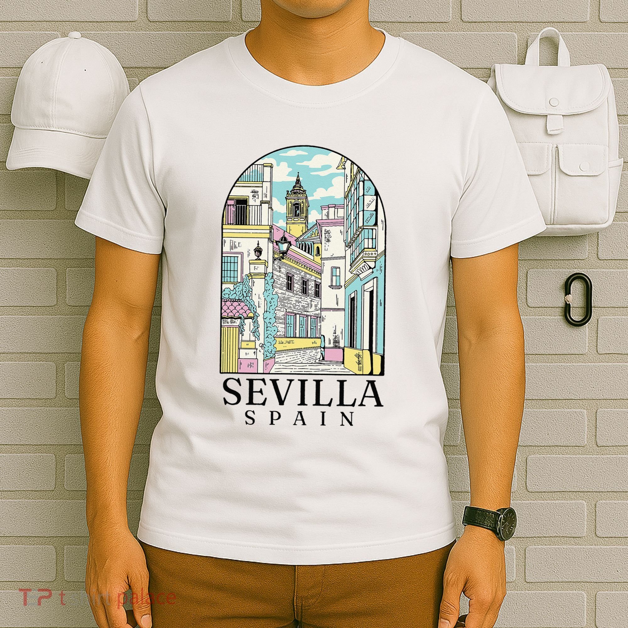 Sevilla Spain Vintage Retro Spanish Souvenir T-Shirt