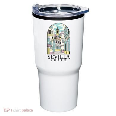 Sevilla Spain Vintage Retro Spanish Souvenir Tumbler