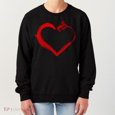 Simple Styled Valentines Heart Women's Sweatshirt