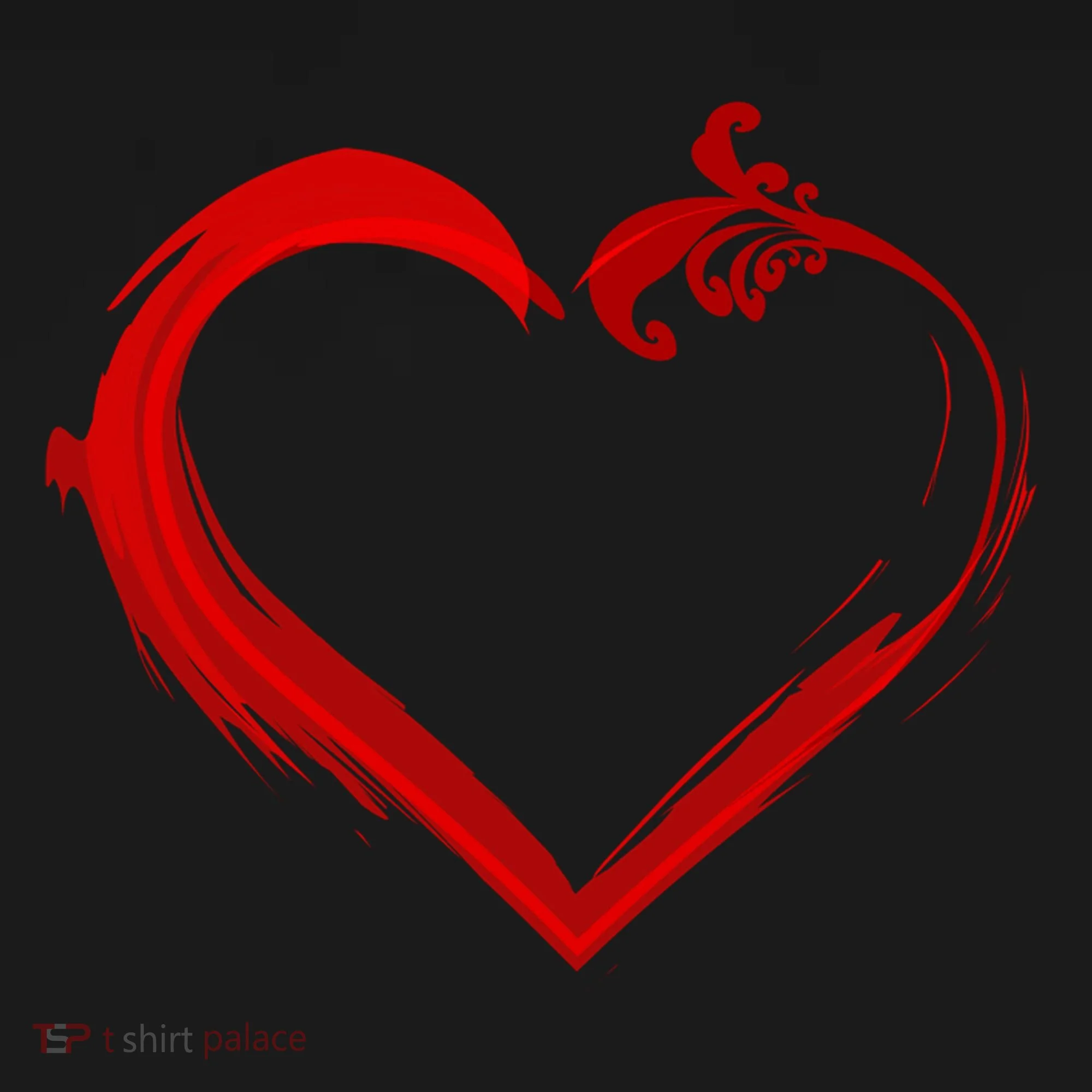 Simple Styled Valentines Heart Doggie Tank
