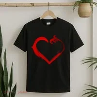 Simple Styled Valentines Heart T-Shirt thumb 2