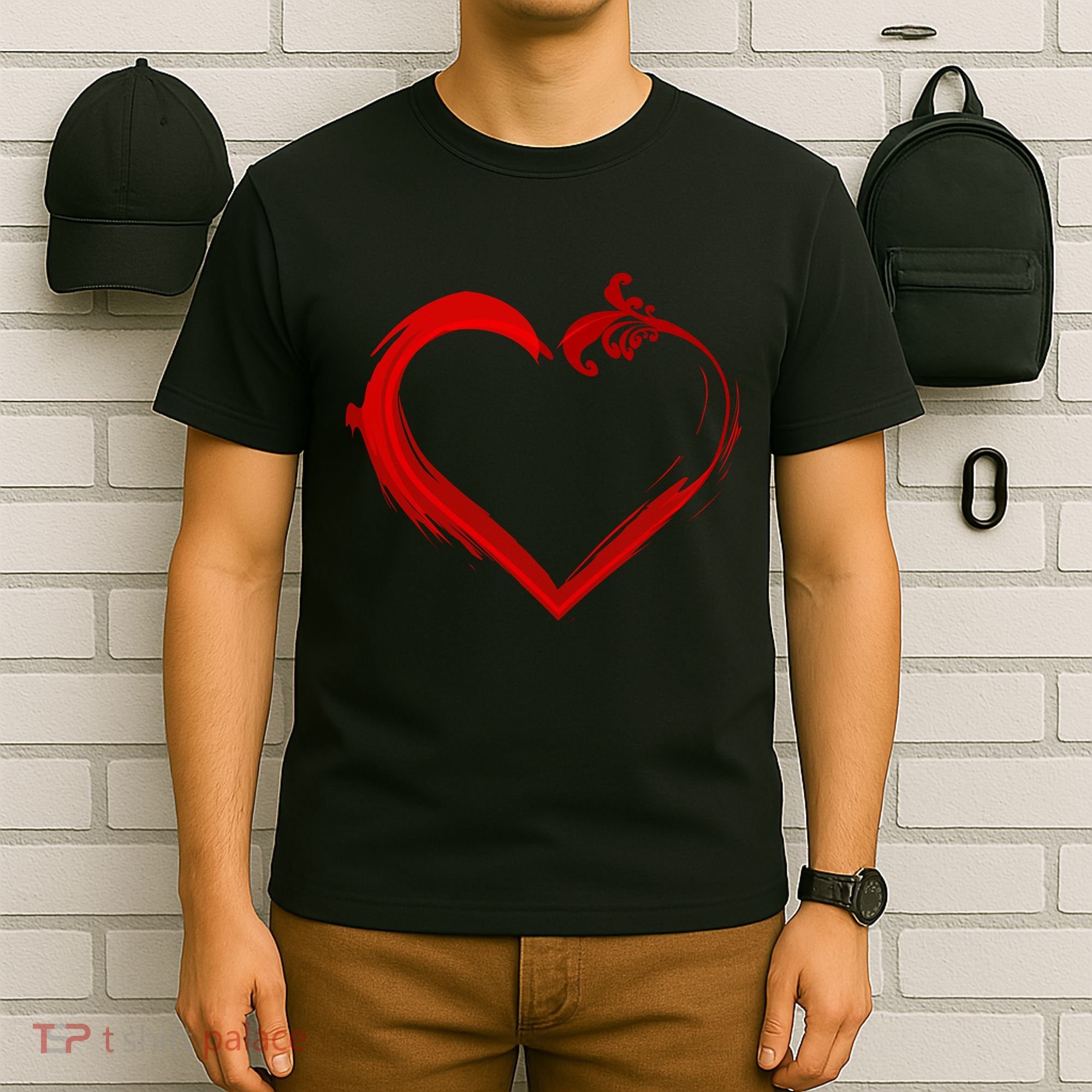 Simple Styled Valentines Heart T-Shirt