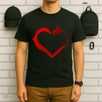 Simple Styled Valentines Heart T-Shirt thumb 6