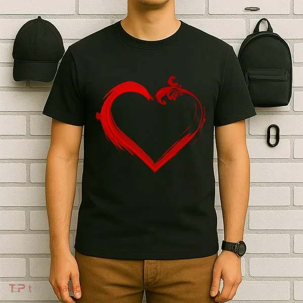 Simple Styled Valentines Heart T-Shirt